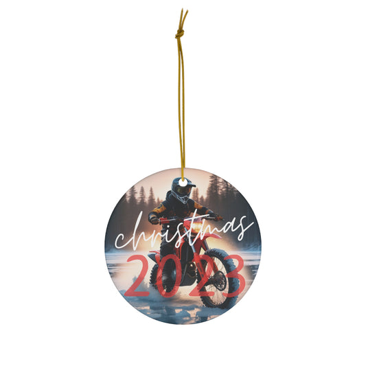 Muskoka Motorcycle Christmas Tree Ornament