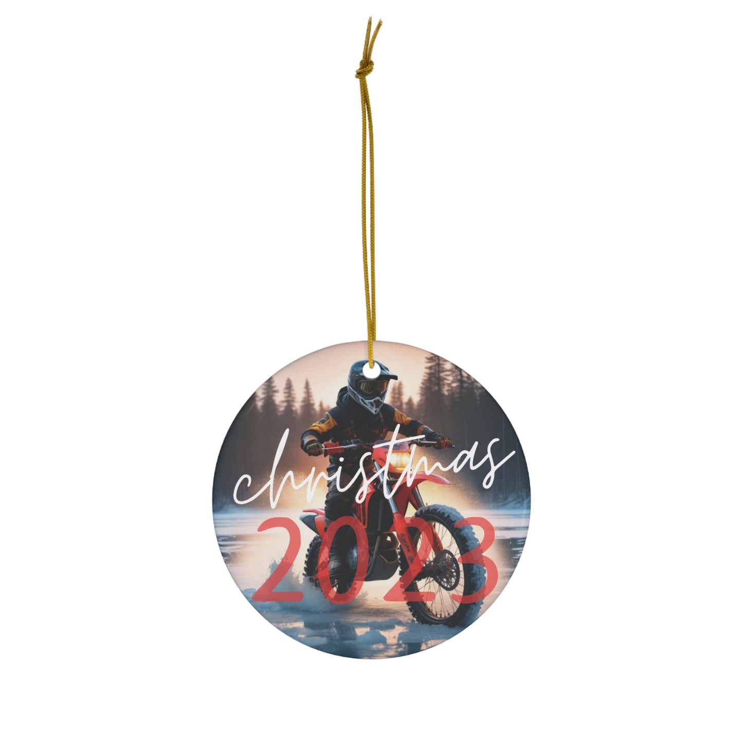 Muskoka Motorcycle Christmas Tree Ornament