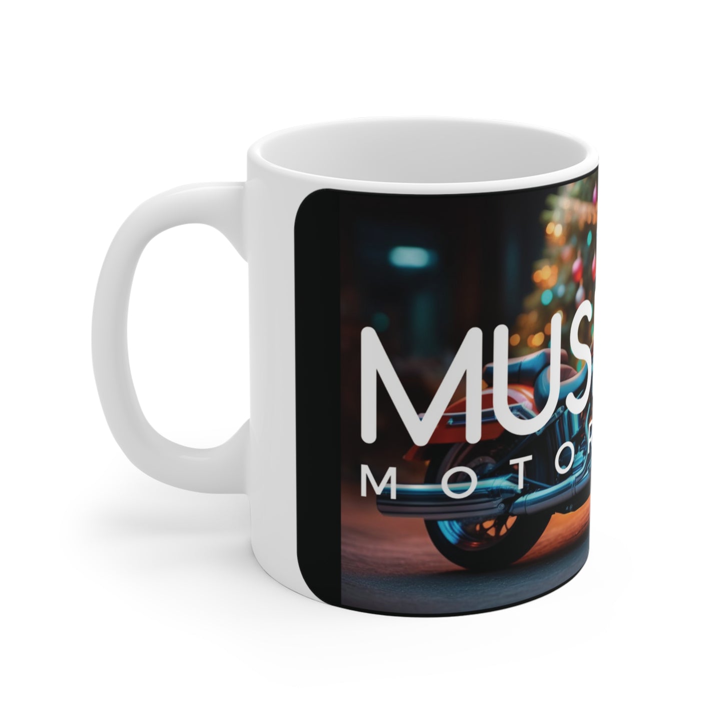 Muskoka Motorcycle Christmas Coffee Mug.