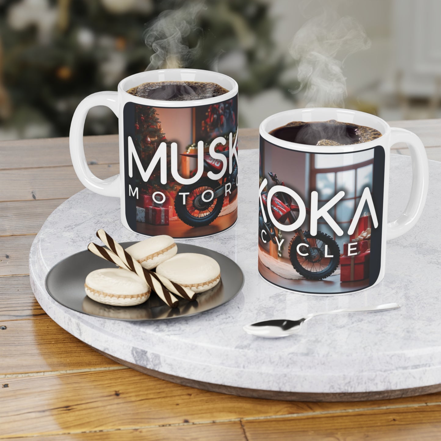 Muskoka Motorcycle Christmas Motocross Mug